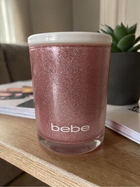 bebe Pink Shimmer Candle - scent is Sunshine Love - NWT